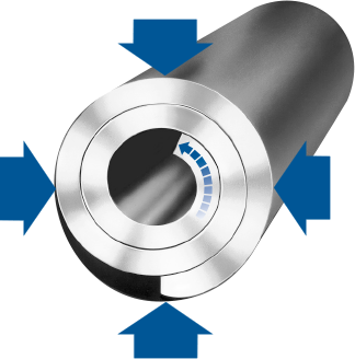 Abbildung 6: Spiralspannstifte bleiben nach der Installation flexibel, absorbieren Stöße und Vibrationen und verlängern so die Lebensdauer der Verbindung