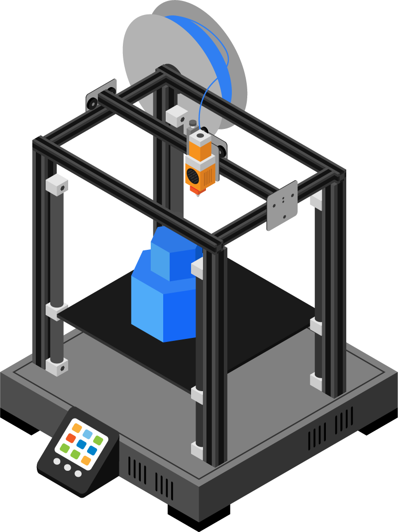 Abbildung 2: FDM-Druckertechnologie